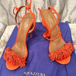 Aquazzura red heels